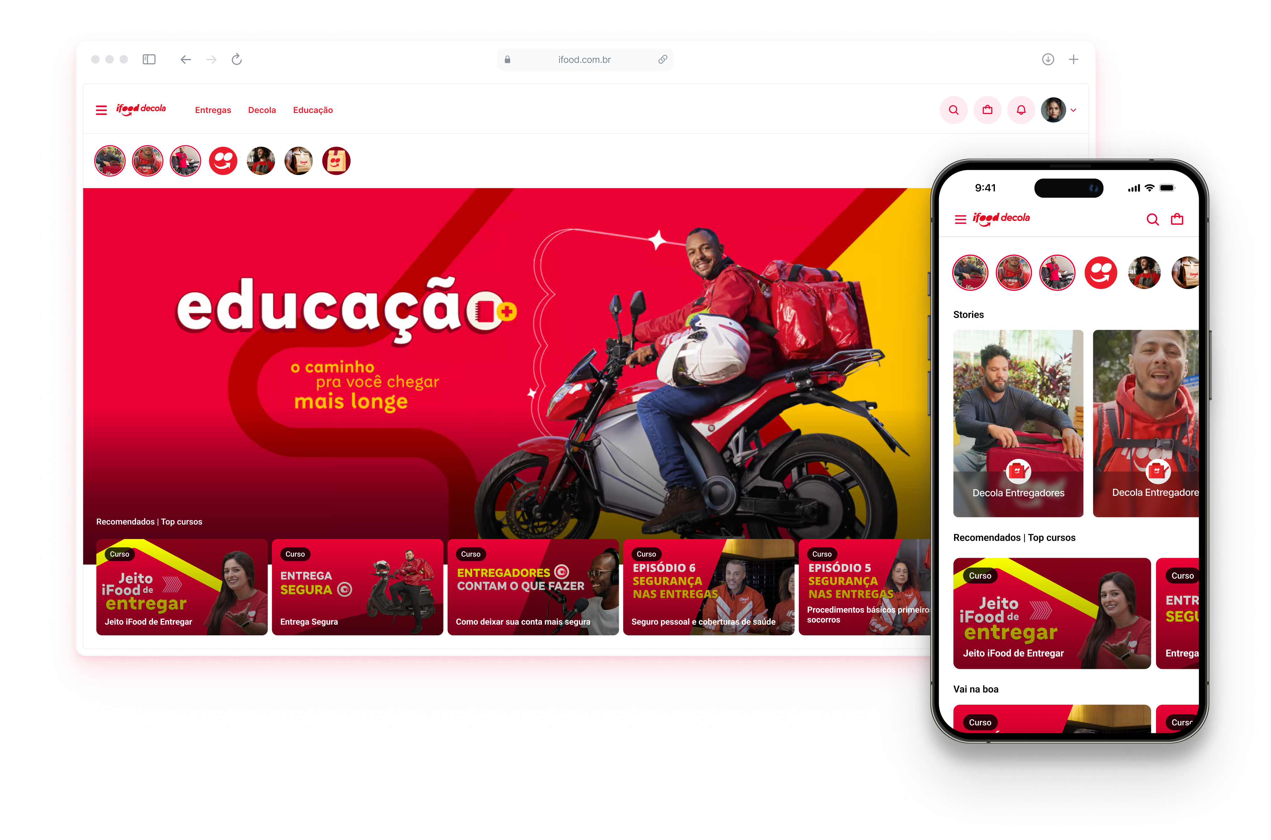 Decola Entregadores - Plataforma de capacitação iFood